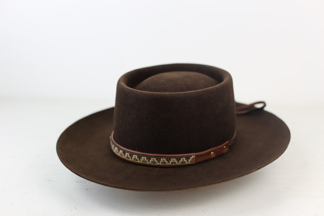 Deer Hide Leather Hat Band